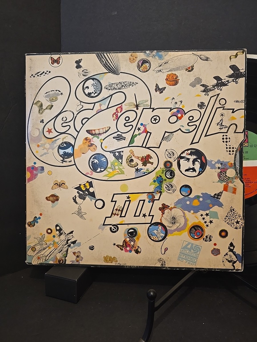 Led Zeppelin III 1974 LP SD 7201 Spin Wheel + Gatefold Vinyl