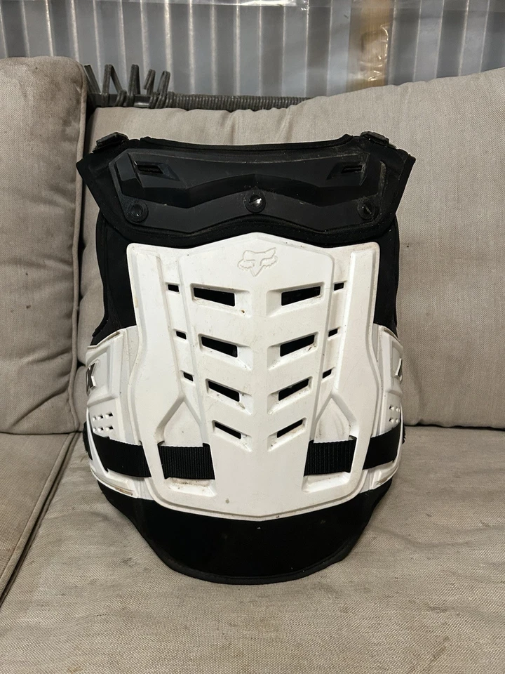 Fox Racing Raptor CE Black White Chest Protector - Image 2 of 4