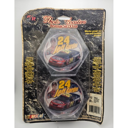 Jeff Gordon #24 NASCAR Racing Reflections Photo Coasters Beverage Set of Four