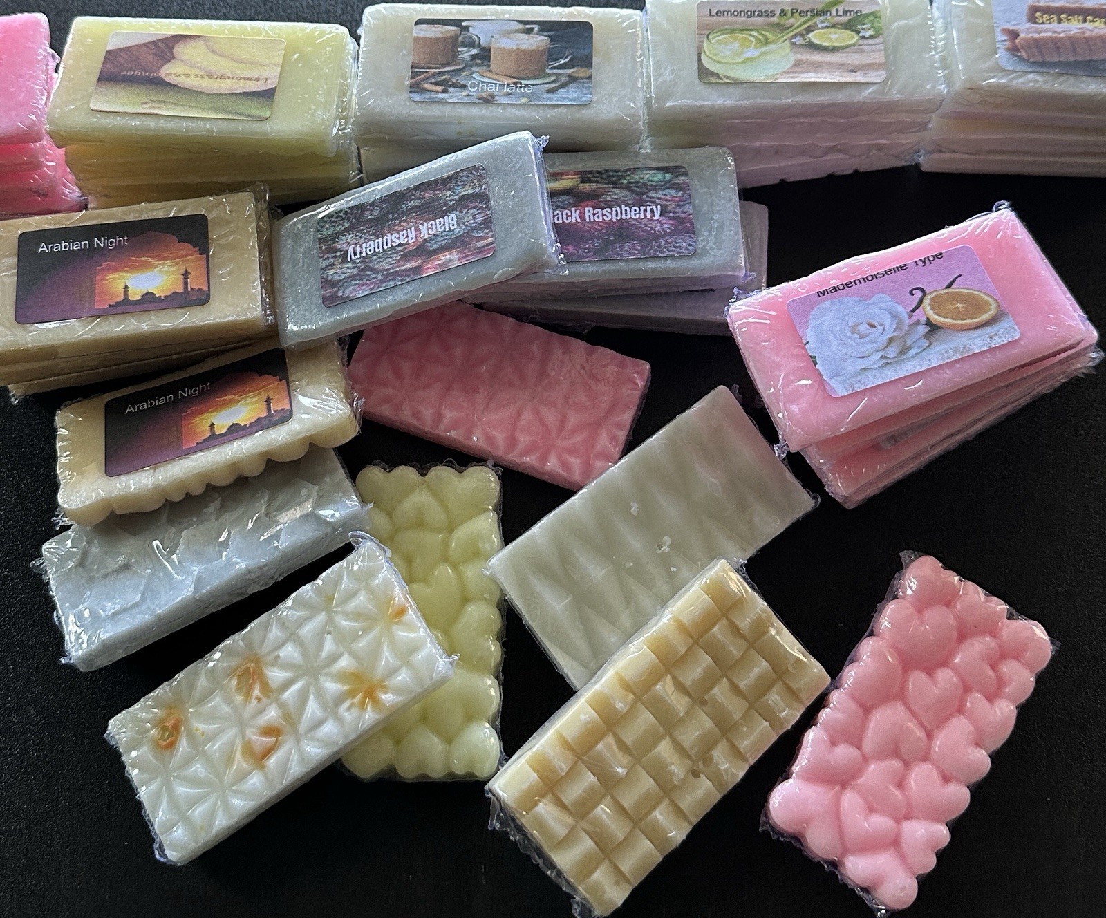Highly Scented Natural Soy Wax Melts.Block, Random Mix