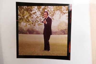 John Hanson singer . (a2) 6cm Positive celluloid transparency (Used)