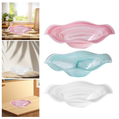 Glas Obst Serviertablett Obst Salat Schale modern elegant Deko Tee Dessert