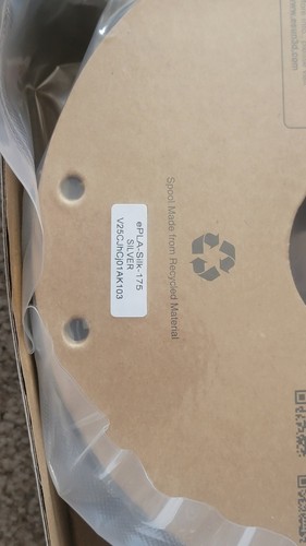 eSUN PLA Filament 1.75mm 1kg (2.2 lbs) Silk Metal Silver - 第 2/3 張圖片