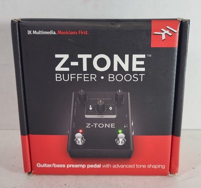 IK Multimedia Z-Tone Buffer Boost Guitar Bass Preamp Pedal w/ Tone Shaping NEW