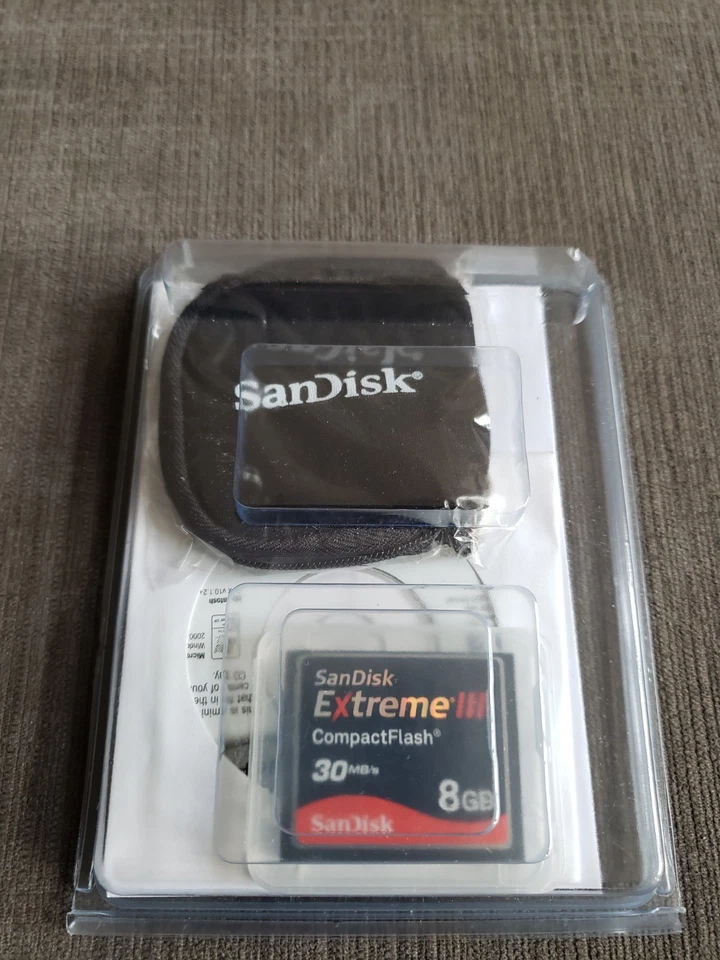 SanDisk Extreme III 8GB Compact Flash Card 30MB/s - NEW NO BOX SEALED PACK! - Image 3 of 4