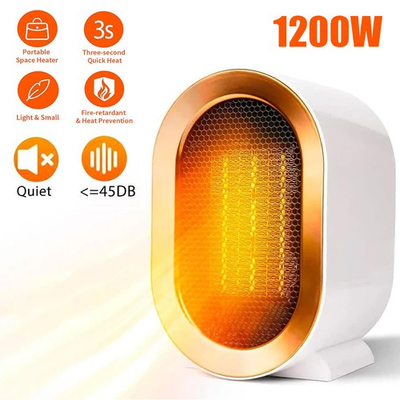 #ad Portable Electric Heater For Indoor 1200W PTC Smart Warmer For Office Home Room $14.99