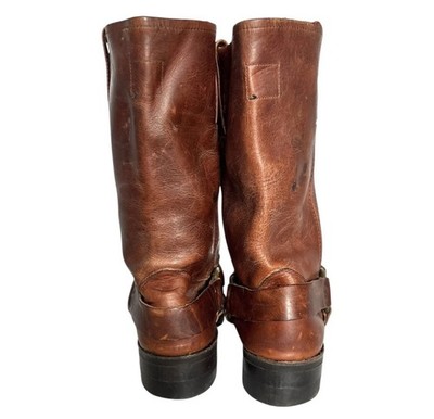 Vintage 80s Frye Black Label Harness Boots 12 Biltrite  display picture 2