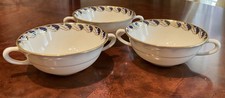 Lenox Oakleaf Cobalt Blue Cream Soup 3pcs