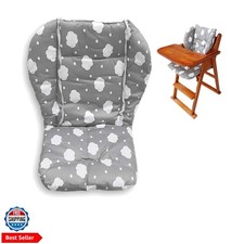 High Chair Cushion, Large Thickening Baby High Chair Seat Cushion Liner Mat P...