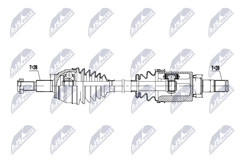 Fits NTY NPW-MZ-100 DRIVE SHAFT MAZDA 3 1.5 13-19 /LEFT,ATM/