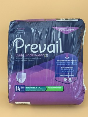 Prevail PWC-517 Size XXL Women's Pads - Max Absorbency - 14 Pack BRAND NEW