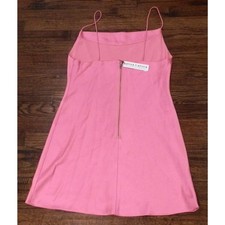 Alice + Olivia French Rose Pink Strappy Mini Slip Dress Women's Size 10 NWT
