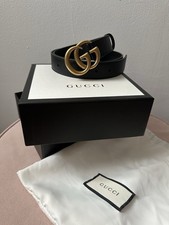 GG Marmont Thin Belt In Black