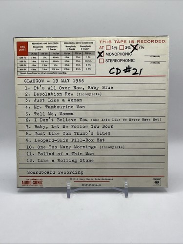 Bob Dylan 1966 Live: Glasgow, 19. Mai - vergriffen Limited Edition (CD) - Bild 2 von 2