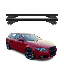 Menabo Dachträger für Audi A3 8PA Sportback 2004-2012 Aluminium Schwarz 2 tlg