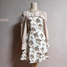 Hime Gal Floral Dress 00s Frill Switch One Piece Girly Feminine Riz Lisa Japan