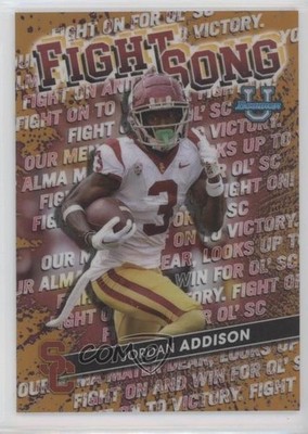 2022-23 Bowman U Fight Song Orange Refractor 6/25 Jordan Addison #FS-13 4r7
