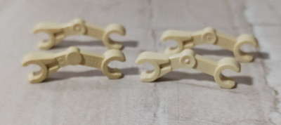 New LEGO Star Wars Droid Arms Lot of 4 Tan Robot Extended Reach Clip On Set