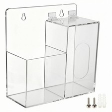 Maskenspender Transparent wandmontiertAufbewahrungsbox mit Deckel