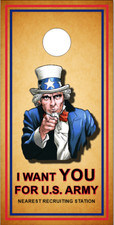 Uncle Sam Military Poster Cornhole Wrap Bag Toss Skin Decal Sticker Wraps