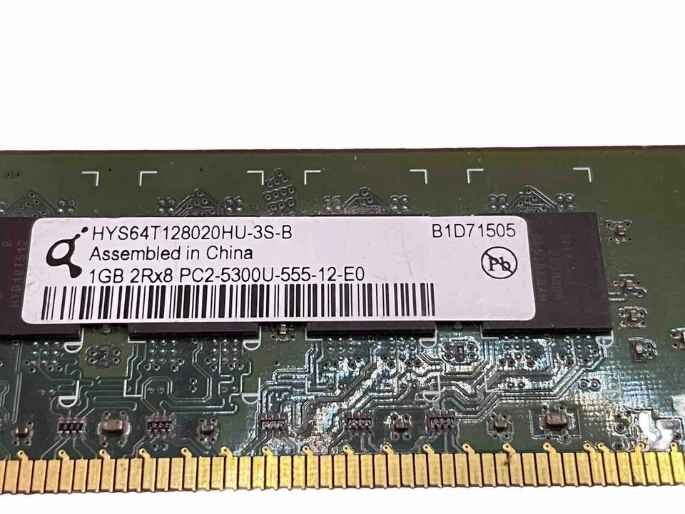 Mémoire RAM 1 Go PC2-5300 DDR2 non-ECC 240 broches 1,8 V 667 MHz certifiée HP - Photo 2/4