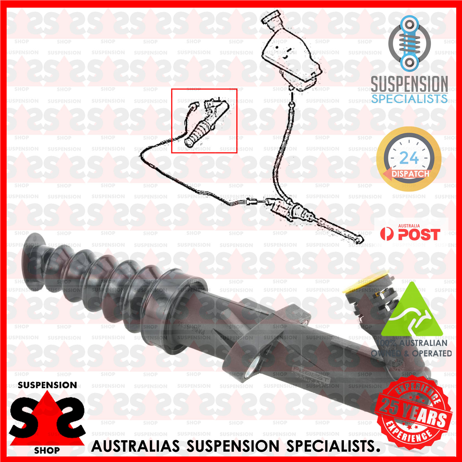 Slave Cylinder, Clutch Suit PEUGEOT 207 Cc (Wd_) 1.6 16V Turbo 207 CC