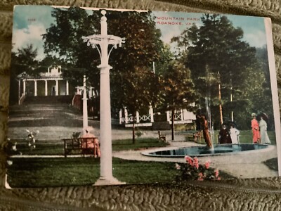 ROANOKE VA Mountain Park Postcard S. H. Kress Color