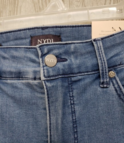 NYDJ Jeans Womens 10 Petite Crop Marilyn Straight Cool Embrace Lift Tuck 30x22 - Picture 16 of 18