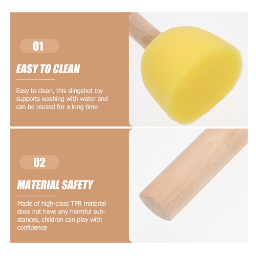 3 Count PAINTING BRUSH Drawing Sponge Stamp Kids Brushes Toddler - Picture 4 of 12