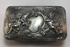 Portagioie Hanau argento sterling 800 putti musicisti Germania 248 grammi