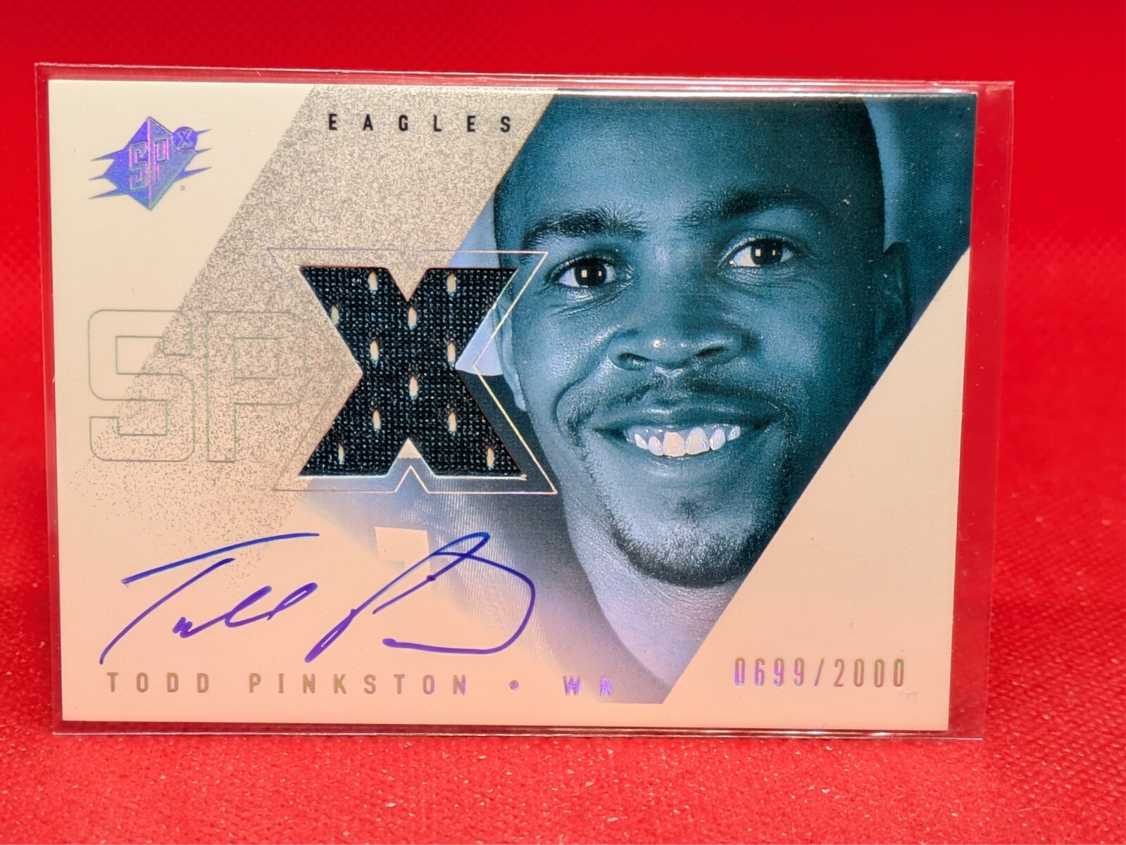 2000 SPx 699/2000 Todd Pinkston #156 Rookie Auto RC