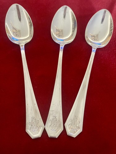 Antique Set Of 6 DEMITASS Spoons Made By JE Caldwell &Co Sterling Silver - Picture 2 of 7