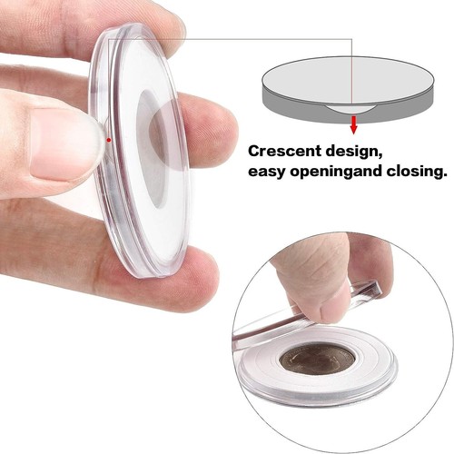 Capsulas Para Monedas Coleccion Proteccion Paquete De 20/25/27/30/38/46mm NUEVO. - Picture 3 of 8