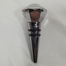 Swarovski Wine Bottle Stopper Crystalline Stainless Steel 3.5"