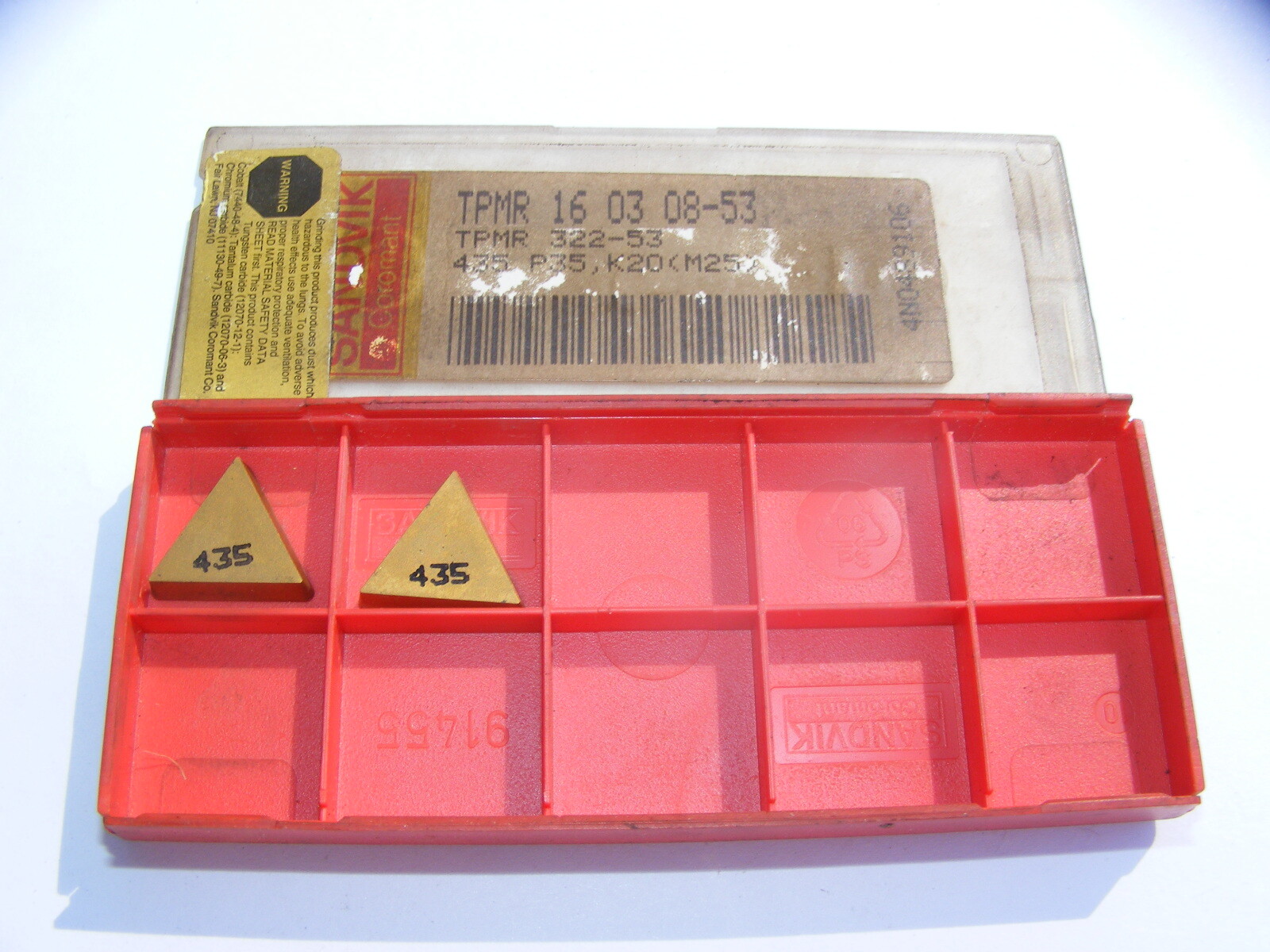 2 - Sandvik Coromant TPMR 16 03 08-53 TPMR322-53 435 P35 K20 (M25) Inserts  (d) | eBay