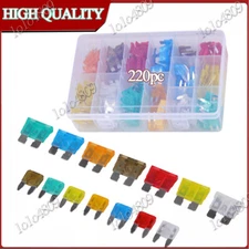 220PCS Car Fuses Assortment Kit, Professional Blade Fuses Automotive ATC ATO ATM