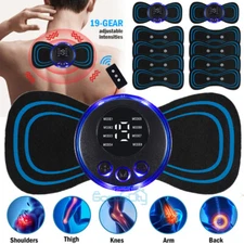 Portable EMS Mini Electric Neck Back Massager Cervical Massage Patch Stimulator