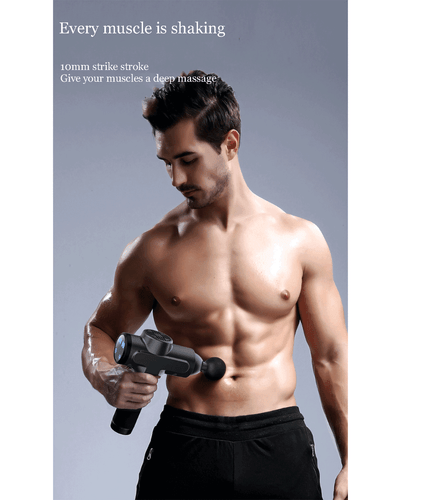 LCD Screen Sports Muscle Vibration Relaxing Tissue Percussion Massage Gun 6 head - Picture 3 of 29