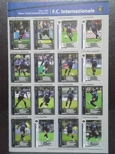 Panini WCCF Base Team Set Inter Milan - 第 8/24 張圖片