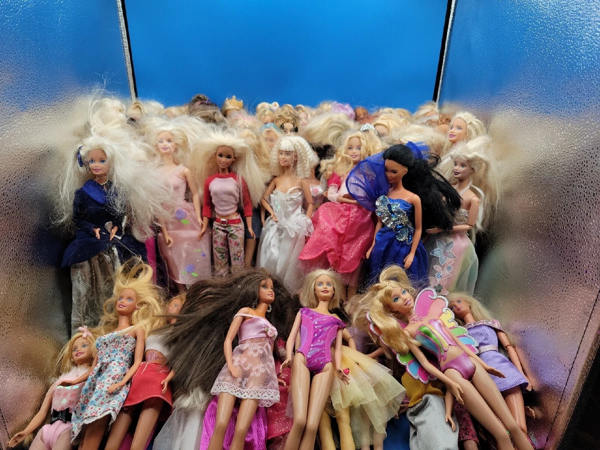 Random Lot of 5 Vintage Clothed Barbies - Could Be Treasures In These Lots