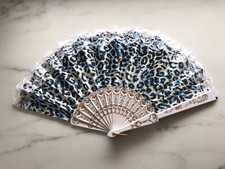 Outdoor Folding summer party bridal baby shower Hand Fan Wedding Floral Multicol