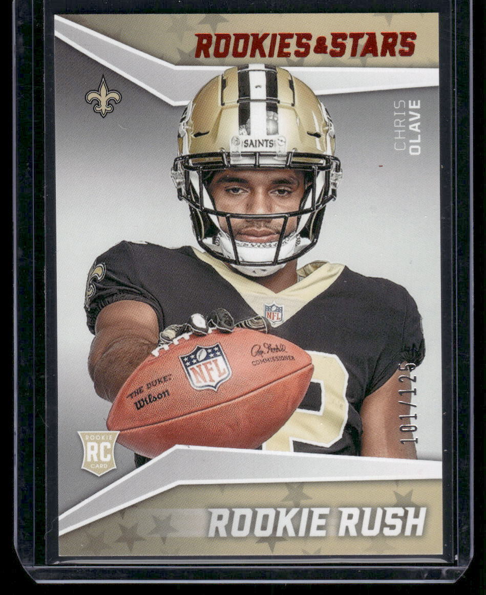 2022 Panini Rookies & Stars #RR-7 Chris Olave Rookie Rush Orange #/125