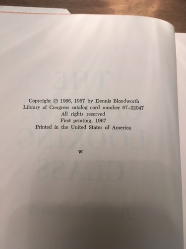The Chinese Looking Glass by Dennis Bloodworth (1967, HCDJ, 1st Printing) - 第 5/6 張圖片