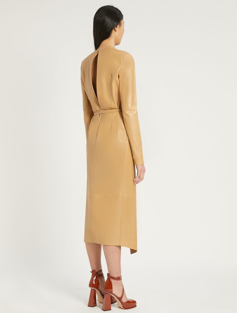 Sportmax by MAX MARA🌟 Soft Lamb LEATHER Dress Usa0_ It34_ Sportmax by MAX MARA🌟 Soft Lamb LEATHER Dress Usa0_ It34_