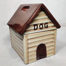 PetStudio Dog House Cookie Jar Pet Snacks Treat Canister Container Ceramic