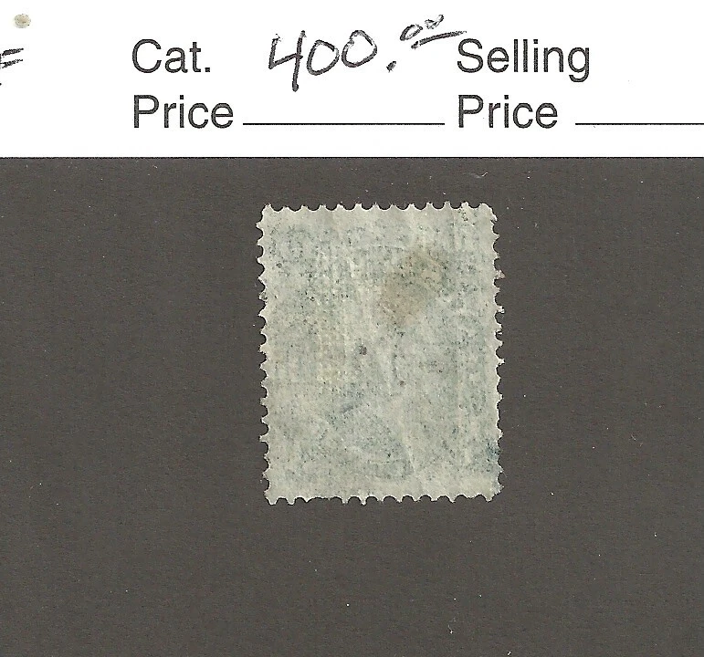 US Scott # 96, 10 cent yellow green, F grill, fancy cancel, 1868, SCV $400.00 - Image 2 of 2