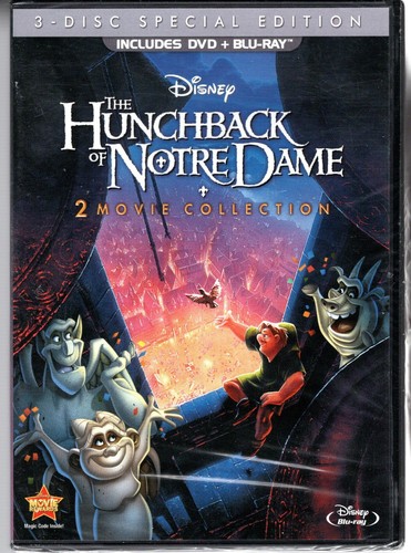 Disney The Hunchback of Notre Dame 1 & 2 (3 disk Special Edition DVD & Blu-Ray)