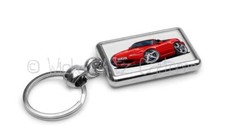 RetroArtz Cartoon Car Mazda MX5 MK1 2 Seater Roadster 7 Colours Metal Key Ring 
