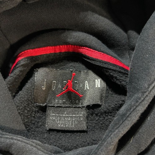 Air Jordan Hoodie Sweatshirt Mens Small Jumpman Fleece Pullover Black Red BQ5651 - Picture 3 of 9