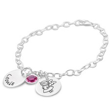 Taufarmband Mädchen Gravur SCHUTZENGELCHEN 2.0 925 Silber Taufschmuck Engel
